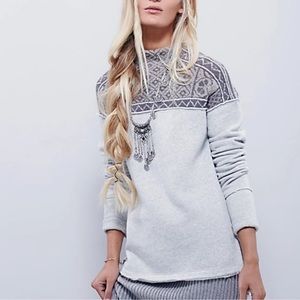Free People Snow Bunny Pullover Sweater sweatshirt tunic